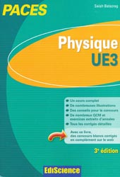 Physique - UE3 - Salah BELAZREG - EDISCIENCE - PACES