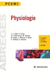 Physiologie - J-L.ADER, F.CARRÉ, A-T.DINH-XUAN, M.DUCLOS, N.KUBIS, J.MERCIER, F.MION, C.PRÉFAUT, S.ROMAN