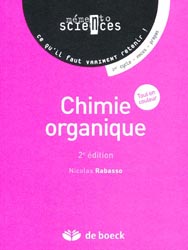 Chimie organique - Nicolas RABASSO - DE BOECK - Mmento sciences