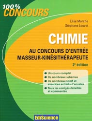 Chimie au concours d'entrée masseur-kinésithérapeute - Élise MARCHE, Stéphane LOUVET
