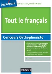 Tout le Français au concours Orthophonie - Benoît PRIET