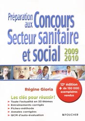 Préparation aux concours du secteur sanitaire et social 2009 2010 - Régine GIORIA
