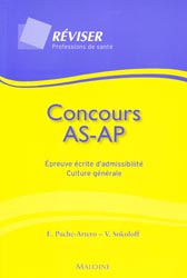 Concours AS AP Épreuve écrite d'admissibilité Culture générale - E.PUCHE-ARTERO, V. SOKOLOFF