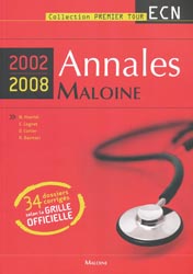 Annales 2002, 2008 - N. HOERTEL, E. COGNAT, D.CORTIER, R. BASMACI - MALOINE - Premier tour ECN