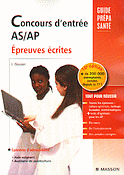 Concours d'entrée AS / AP Épreuves écrites - J.GASSIER