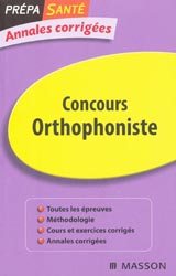 Concours Orthophoniste - C.PROTAT, N.DUTILLET-LACHAUSSÉE, M.GOUTHIER