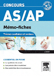 Concours AS/AP Thmes sanitaires et sociaux - Jacqueline GASSIER - ELSEVIER / MASSON - Mmo fiches concours AS - AP