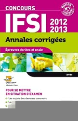 Annales corrigées Concours IFSI 2012-2013 - CEFIEC