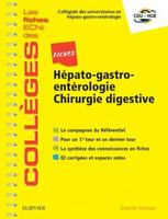 Fiches Hépato-gastro-entérologie, Chirurgie digestive - CDU-HGE - ELSEVIER / MASSON - Les fiches ECNi des Collèges