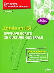 Entre en IFSI preuve crite de culture gnrale - Marie-Claire BZINEAU - VUIBERT - Concours paramdical et social 27