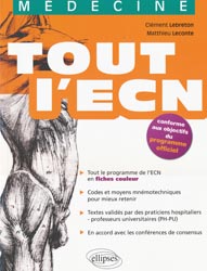 Tout l'ECN - Clément LEBRETON, Matthieu LECONTE - ELLIPSES - Medecine