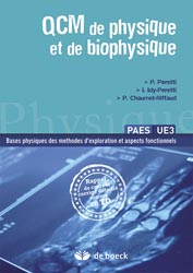 QCM de physique et de biophysique - P.PERETTI