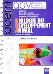 Biologie du Dveloppement Animal - F. DENIS, A. EL MITUALY - VERNAZOBRES - PCEM QCM