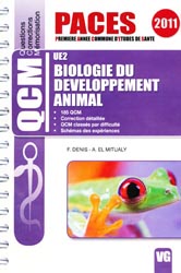 Biologie du Développement Animal  UE 2 - F. DENIS, A. EL MITUALY