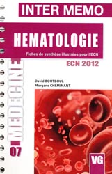 Hématologie - David BOUTBOUL, Morgane CHEMINANT - VERNAZOBRES - Inter-mémo