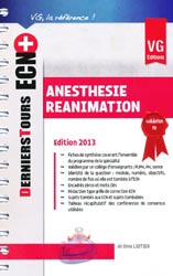 Anesthésie - Réanimation - J. LIOTIER - VERNAZOBRES - Derniers Tours ECN+