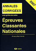 Annales corrigées 2007 Épreuves classantes nationales - Amaury BEN HENDA