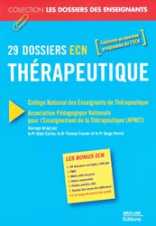 29 dossiers ECN Thrapeutique - Alain CARIOU, Thomas FASSIER, Serge PERROT
