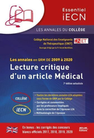 Lecture Critique d'un Article Médical - Collège National des Enseignants de Thérapeutique (CNET), Hervé DEVILLIERS - MED-LINE - Essentiel iECN