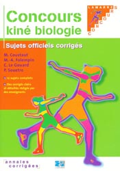 Concours kiné biologie - M.COUSTAUT, MA.FOLEMPIN, C.LE GOUARD, P.SOUETRE