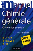 Mini manuel de chimie gnrale Chimie des solutions - Elisabeth BARDEZ