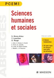 Sciences humaines et sociales - S.BIMES-ARBUS, Y.LAZORTHES, D.ROUG